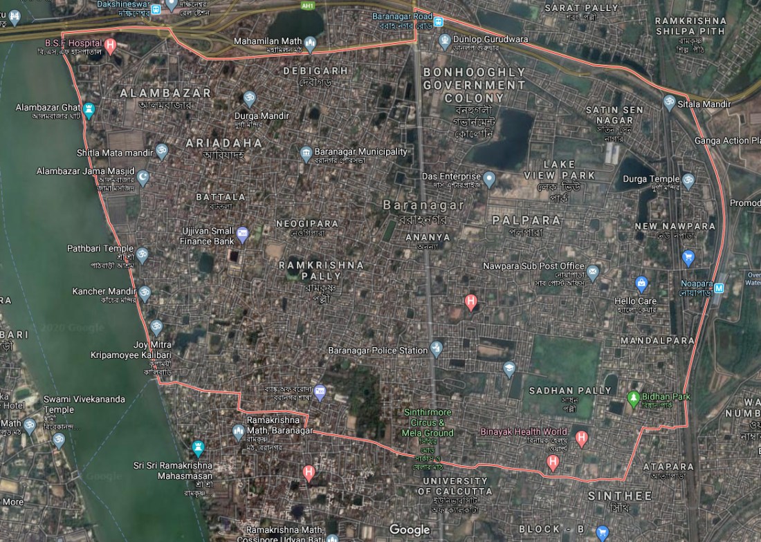 Map Baranagar Municipality
